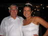 A very happy father and bride