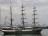 Fancy sailing ship at Panama Marina