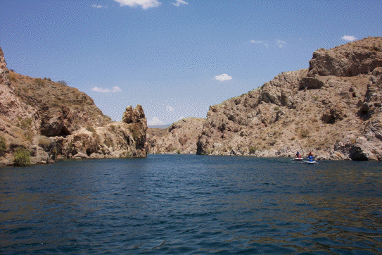 Entering the jumping rock canyon