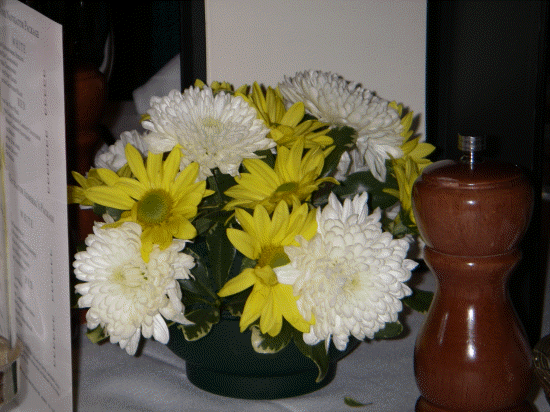 Fresh flowers on the table