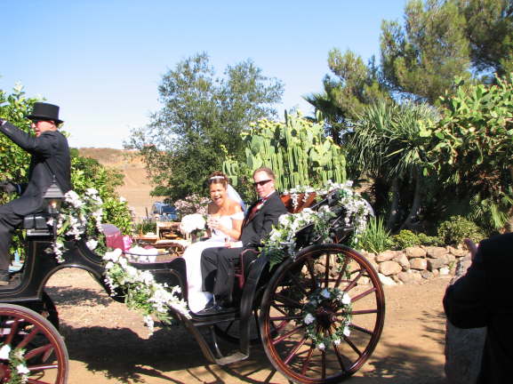 Arriving at the reception