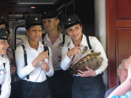 Entertainment on train