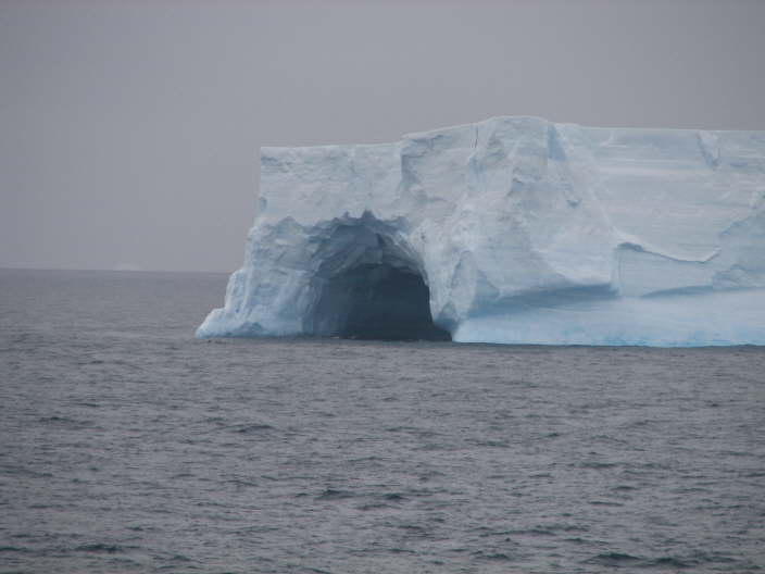 Iceberg with a cave!