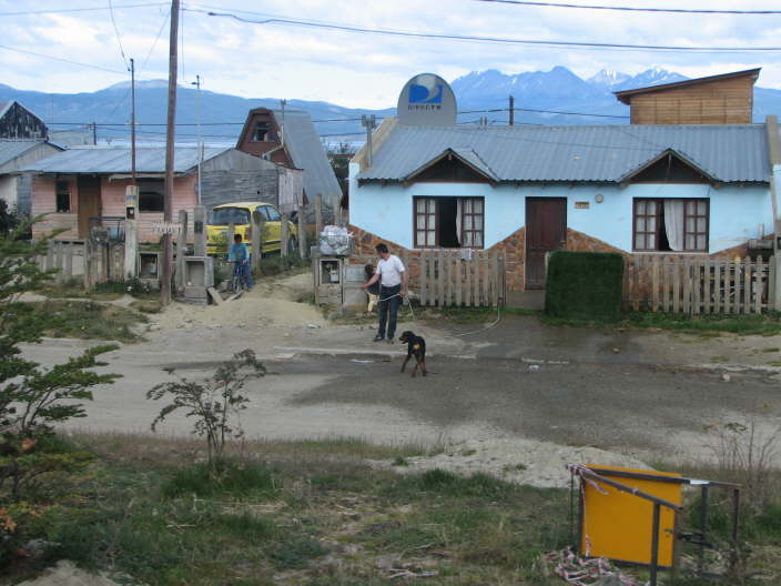 Washing the street