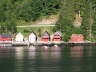 Vik homes on the water