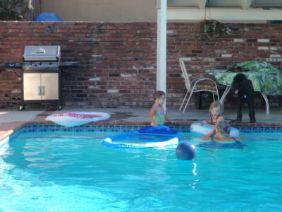 Girls and lifeguard